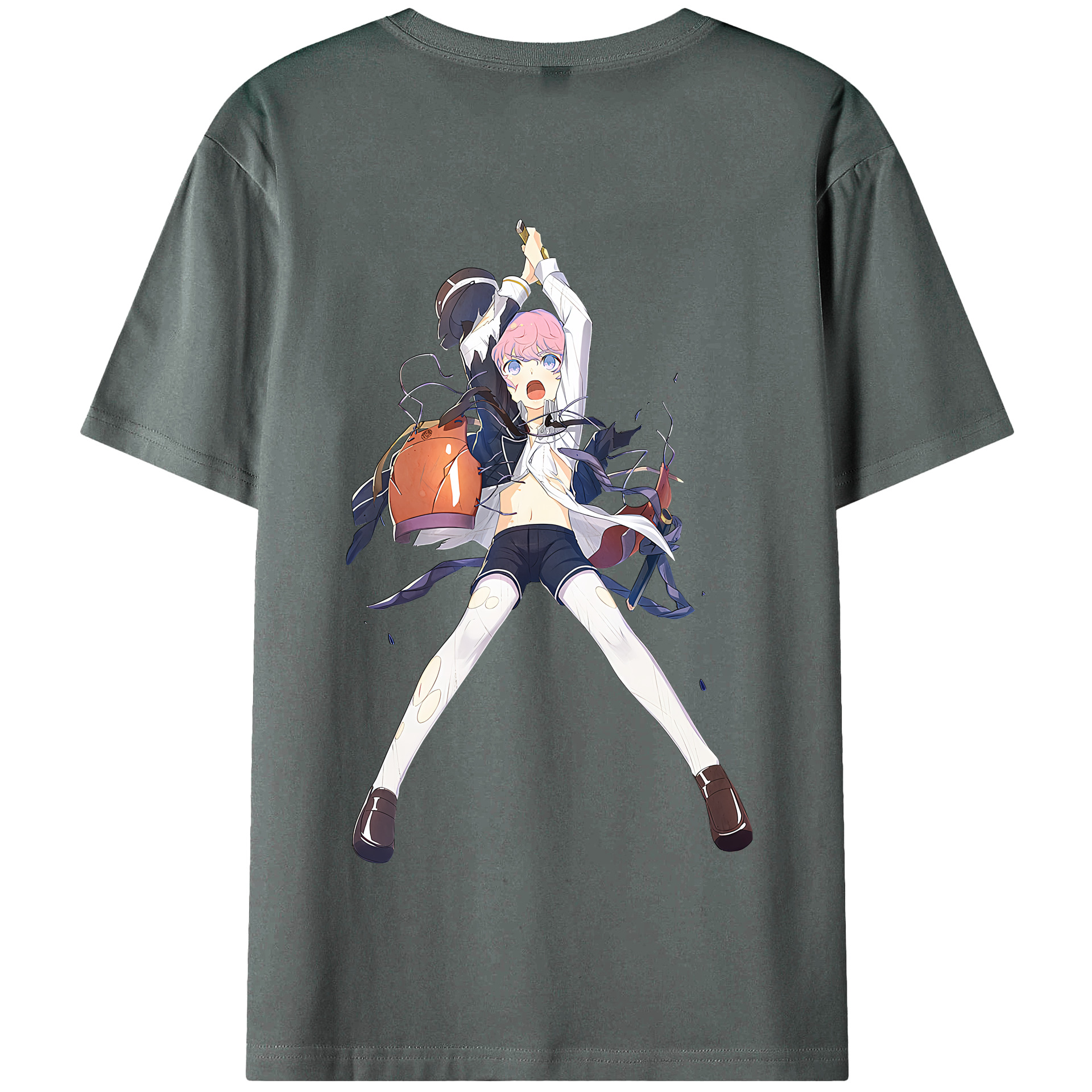 （画像用） 刀剣乱舞 Touken Ranbu 綿100％半袖Tシャツ（背面プリント）